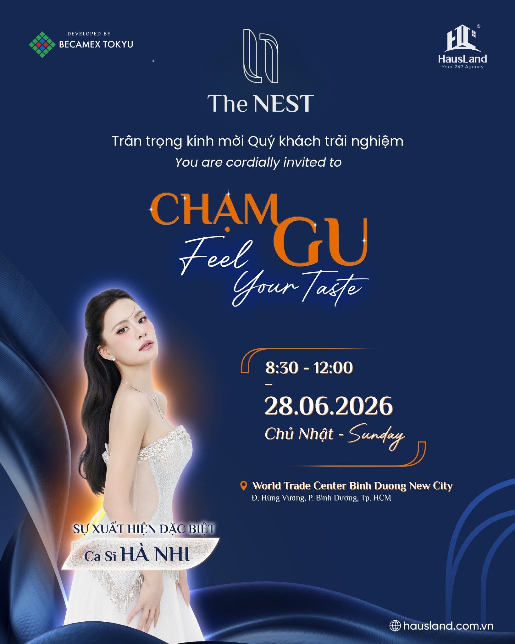 SỰ KIỆN RA MẮT ĐẶC BIỆT EAST TOWER | CHẠM GU – FEEL YOUR TASTE 28.06.2026 1 THE NEST | SỰ KIỆN CHẠM GU – FEEL YOUR TASTE 28.06.2026