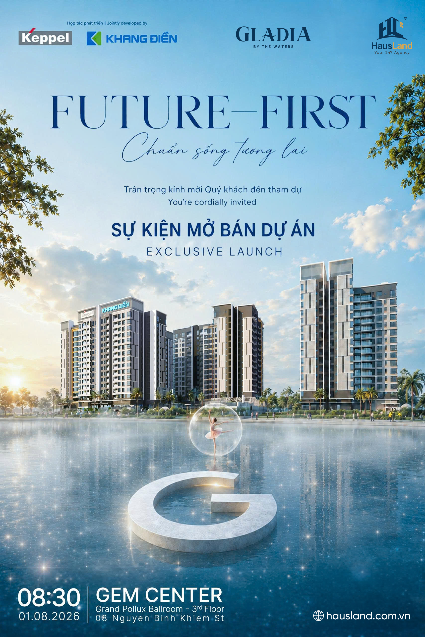 GLADIA HEIGHTS | SỰ KIỆN MỞ BÁN - EXCLUSIVE LAUNCH 01.08.2026 1 GLADIA HEIGHTS | SỰ KIỆN MỞ BÁN - EXCLUSIVE LAUNCH 01.08.2026