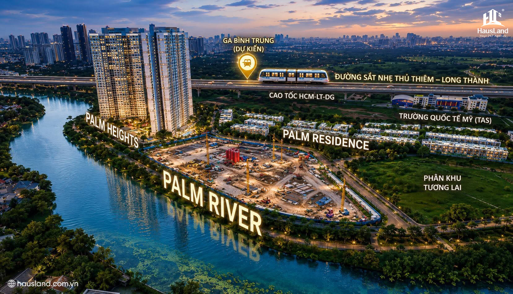 Palm River: Phân khu Căn hộ cao cấp giữa lòng Đô thị nghỉ dưỡng Palm City 3 Các phân khu thuộc Palm City