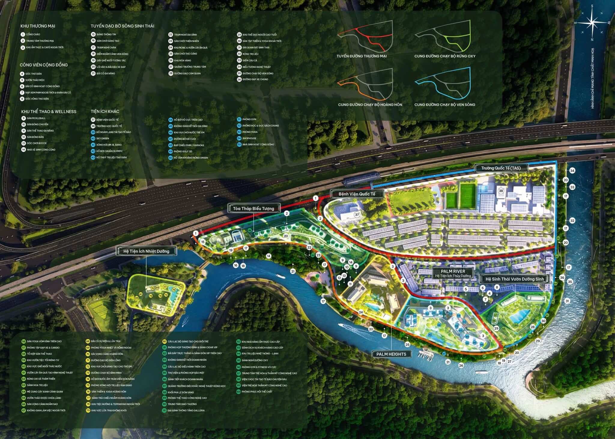 Palm River: Phân khu Căn hộ cao cấp giữa lòng Đô thị nghỉ dưỡng Palm City 9 Palm River thừa hưởng hệ tiện ích đẳng cấp của đô thị Palm City