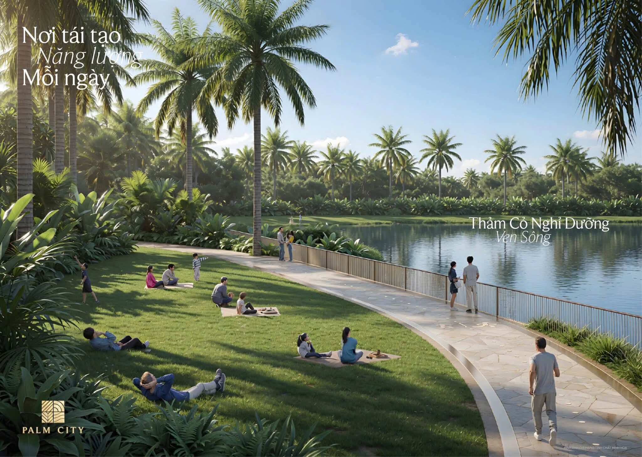 Palm River: Phân khu Căn hộ cao cấp giữa lòng Đô thị nghỉ dưỡng Palm City 12 Hình ảnh phối cảnh cảnh quan Dự án Palm River