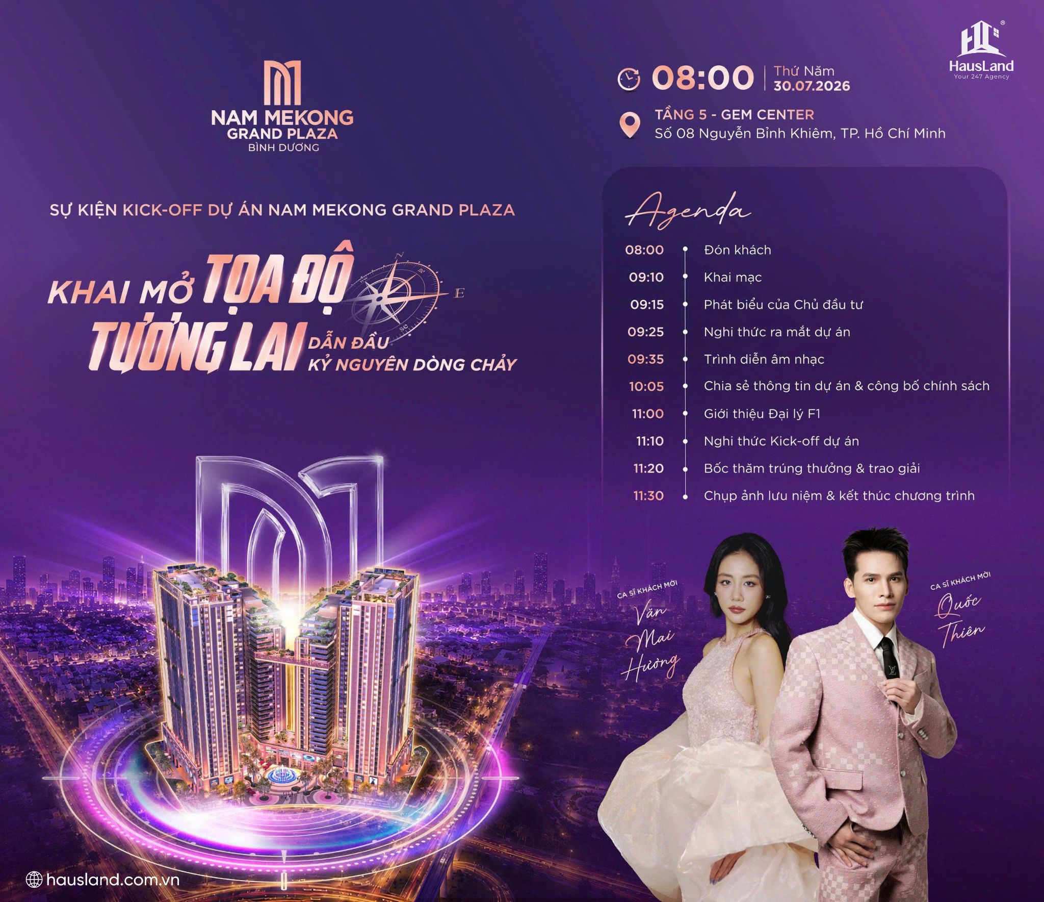 SỰ KIỆN KICK - OFF | NAM MEKONG GRAND PLAZA - KHỞI ĐẦU MỘT BIỂU TƯỢNG MỚI 30.07.2026 1 SỰ KIỆN KICK - OFF | NAM MEKONG GRAND PLAZA - KHỞI ĐẦU MỘT BIỂU TƯỢNG MỚI 30.07.2026