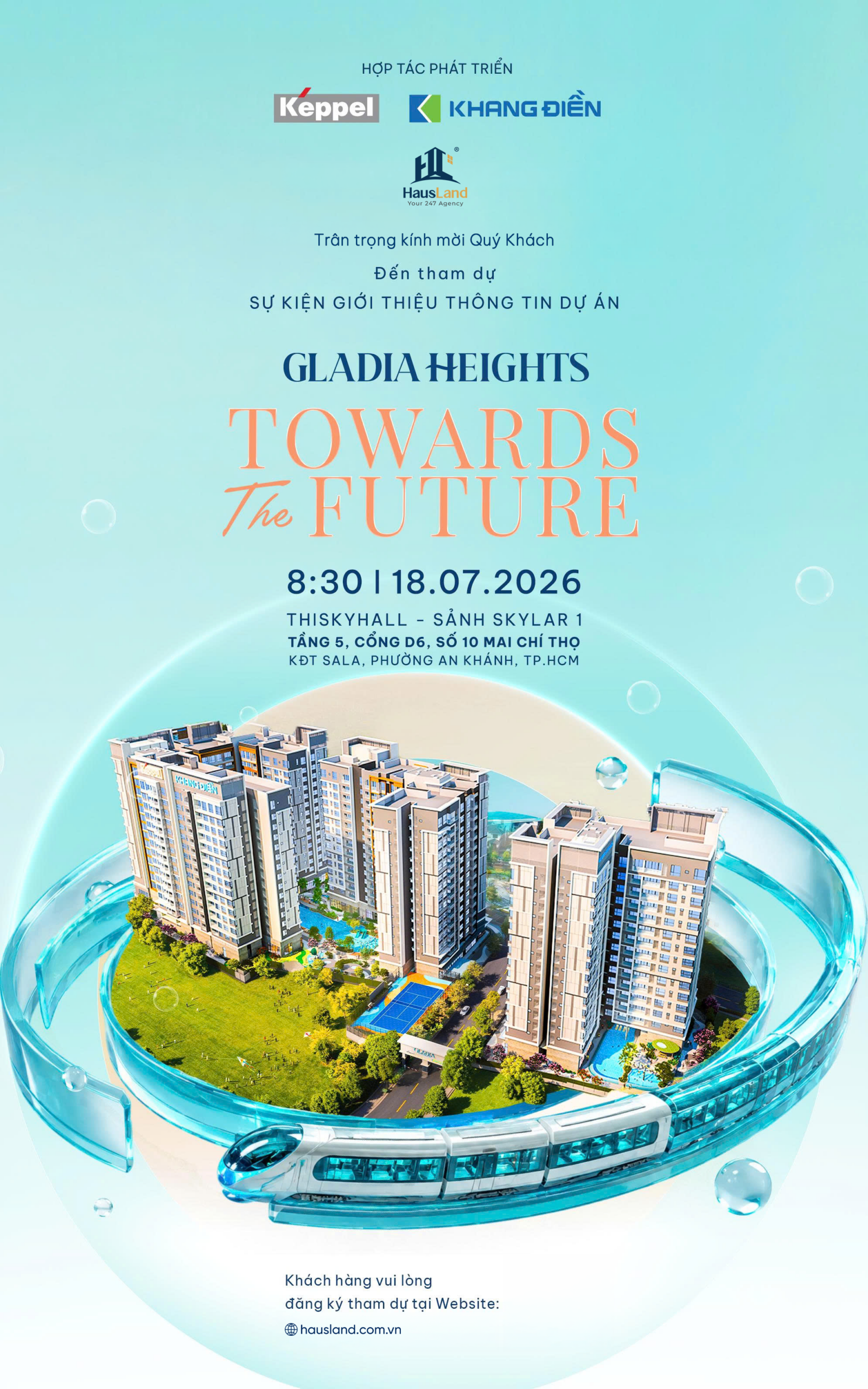 GLADIA HEIGHTS | SỰ KIỆN ĐẶC BIỆT "TOWARDS THE FUTURE" 18.07.2026 1 GLADIA HEIGHTS | SỰ KIỆN ĐẶC BIỆT "TOWARDS THE FUTURE" 18.07.2026