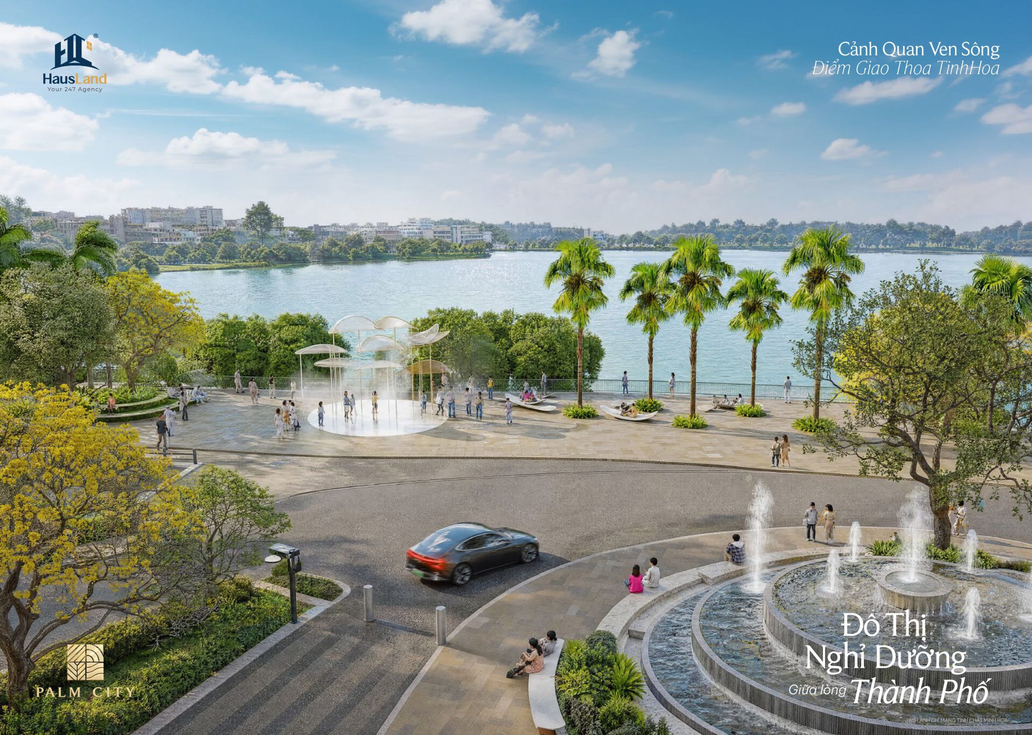 Dự án Palm River: Toàn cảnh giá trị an cư và tiềm năng đầu tư tại Khu Đông TP. HCM 8 Cảnh quan ven sông dự án Palm River