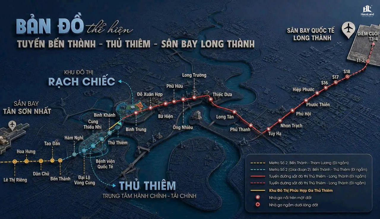 Dự án Palm River: Toàn cảnh giá trị an cư và tiềm năng đầu tư tại Khu Đông TP. HCM 6 Ga Bình Trưng - Dự án Palm River