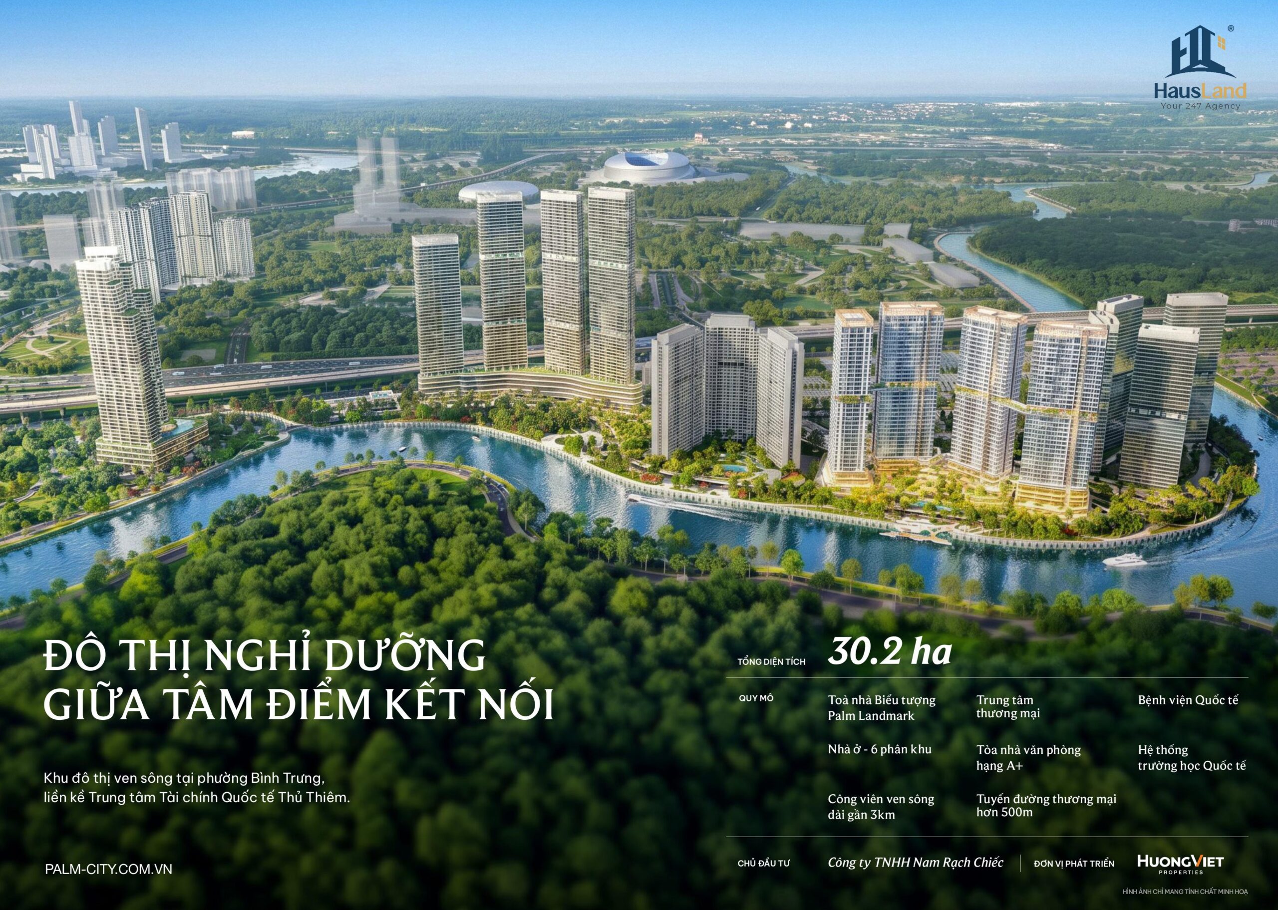 Dự án Palm River: Toàn cảnh giá trị an cư và tiềm năng đầu tư tại Khu Đông TP. HCM 3 Palm City đô thị nghỉ dưỡng giữa lòng thành phố