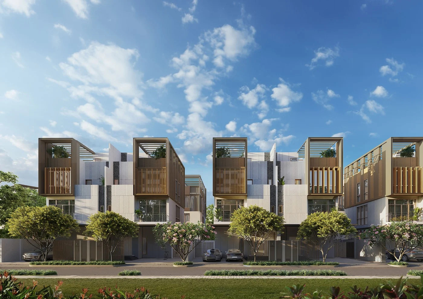 The Orchard Sycamore - Dấu ấn phân khu thấp tầng đầu tiên tại Đại đô thị 5 Mô hình compound tại các dự án The Orchard Sycamore