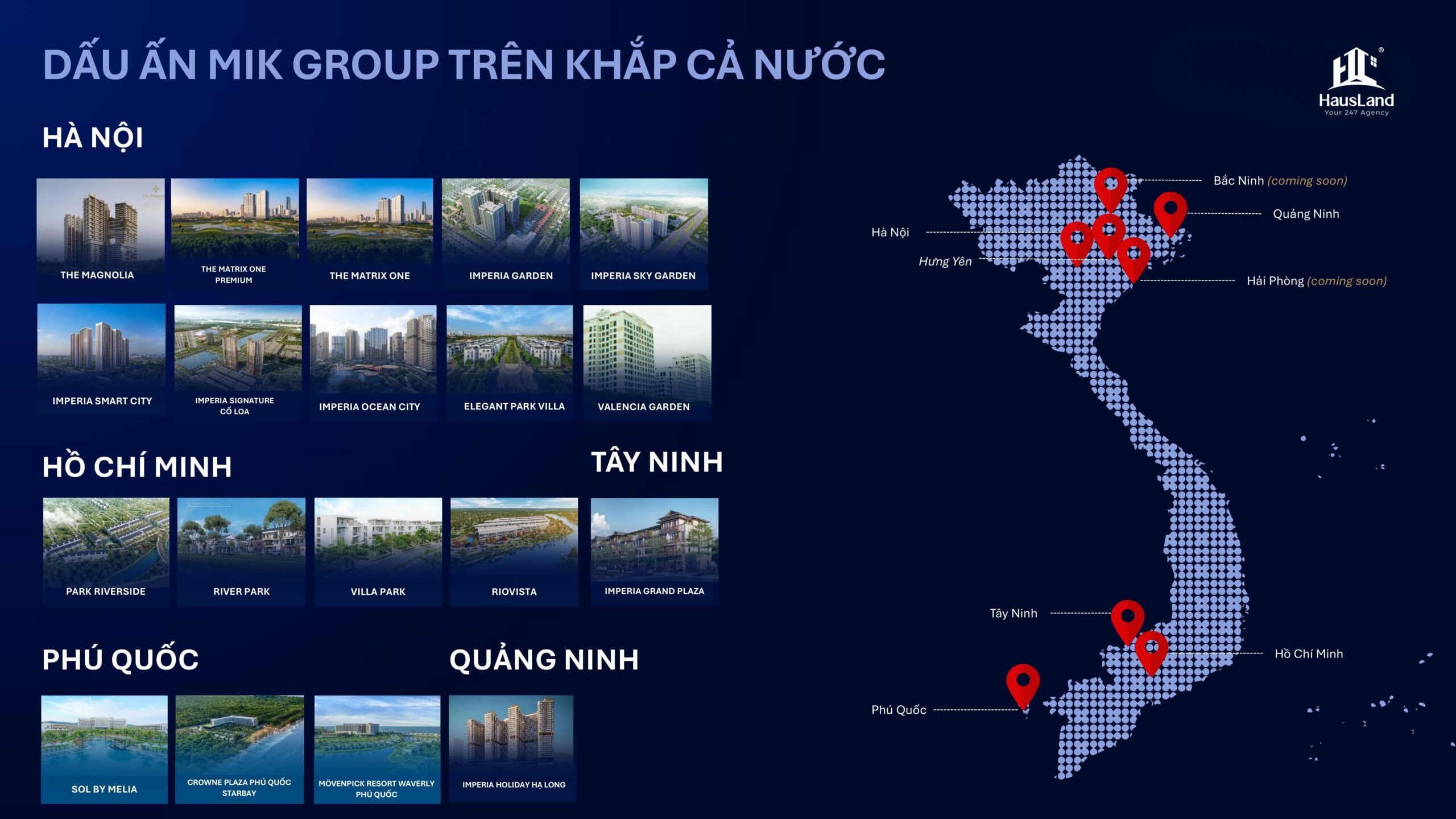 Dự án Imperia Sensa Park: Dấu ấn mới của MIK Group tại khu Đông TP. HCM 3 Dấu ấn MIK Group trên khắp cả nước