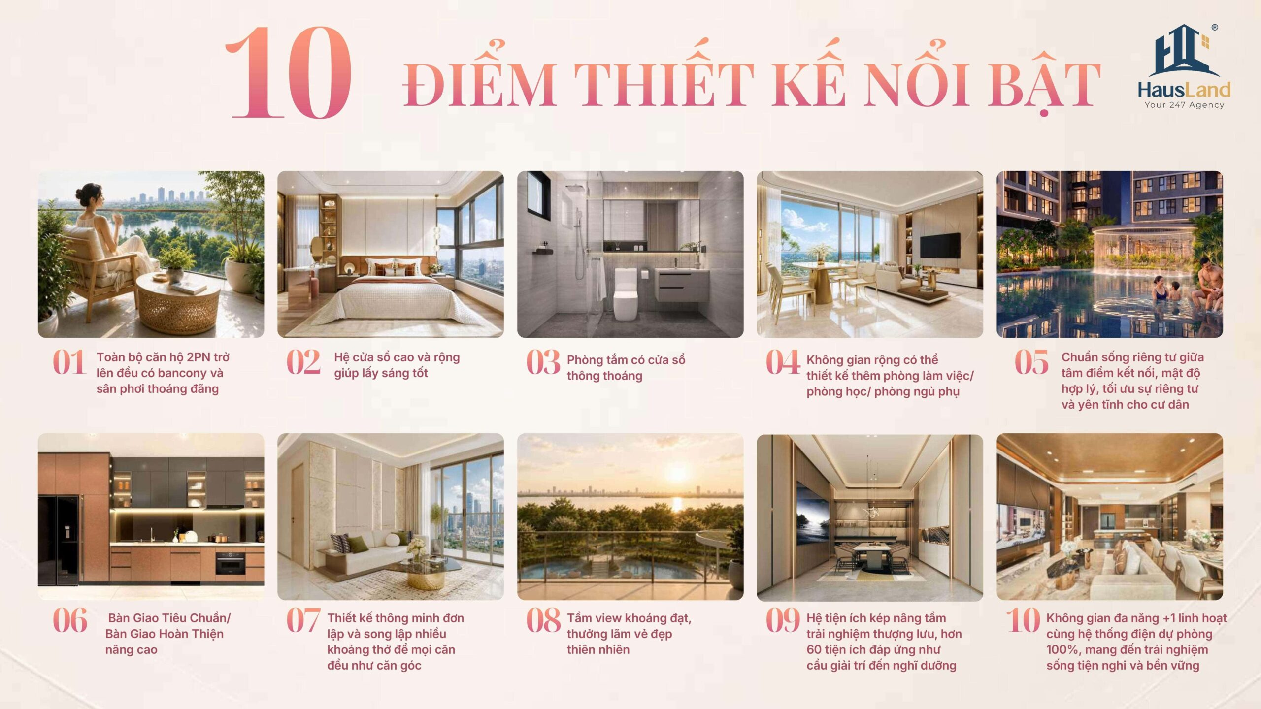 Gladia Heights chính thức triển khai giai đoạn 2 - Kiến tạo chuẩn sống tương lai 9 10 điểm thiết kế nổi bật Căn hộ 3PN tại Gladia Heights