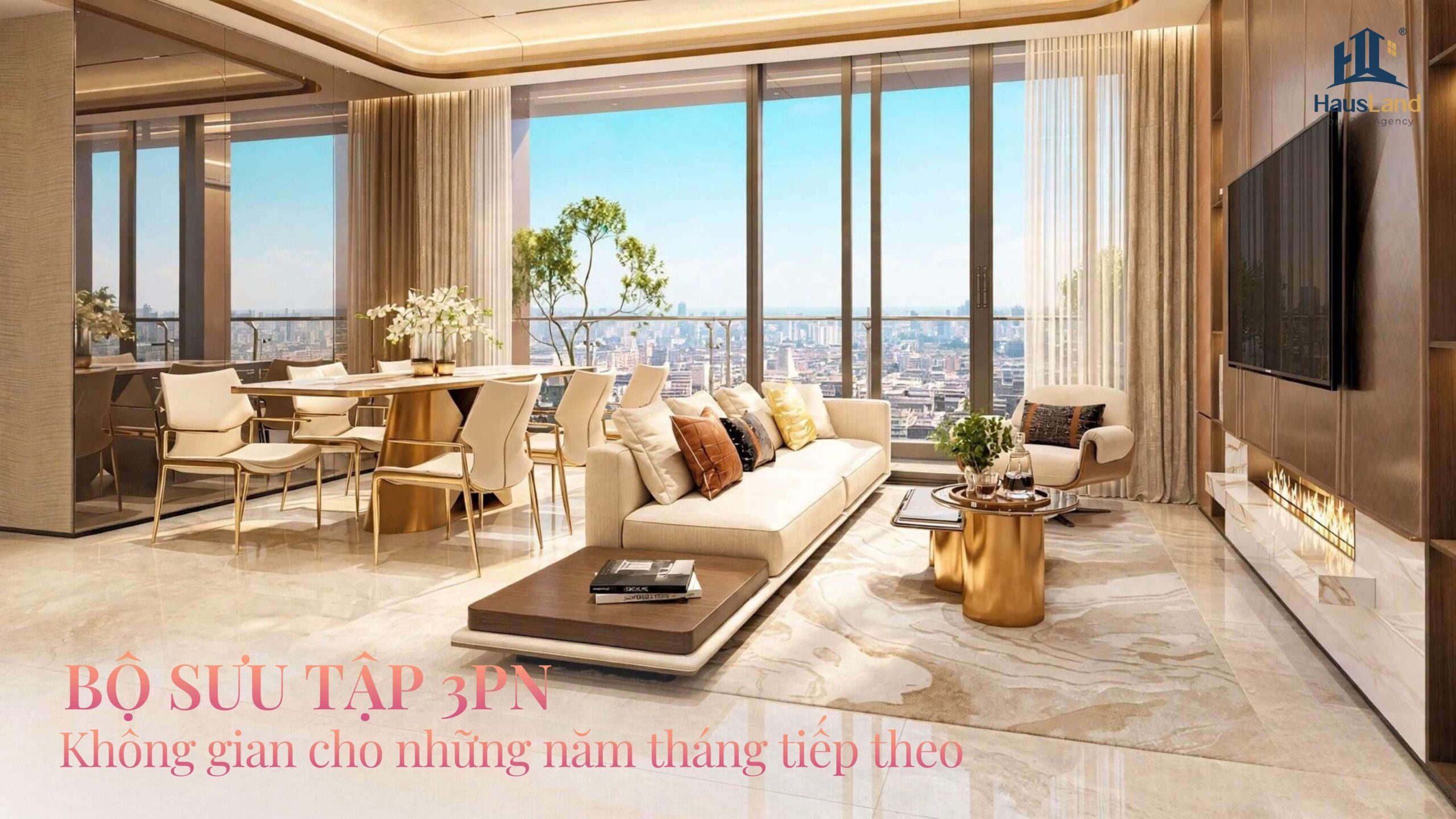 Gladia Heights chính thức triển khai giai đoạn 2 - Kiến tạo chuẩn sống tương lai 7 Bộ sưu tập Căn hộ 3PN tại Gladia Heights