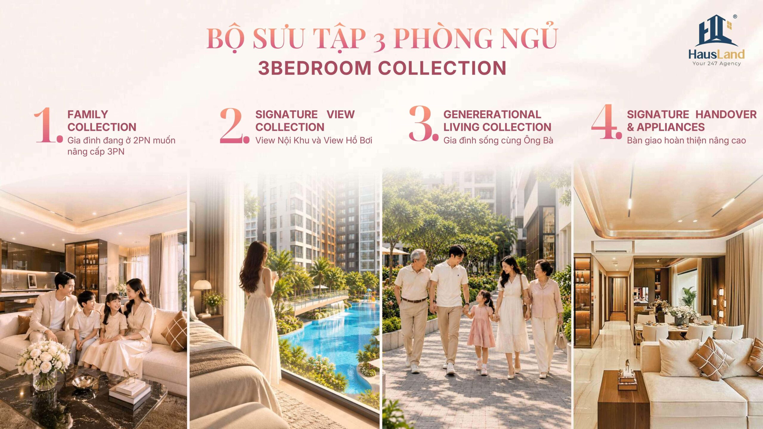 Gladia Heights chính thức triển khai giai đoạn 2 - Kiến tạo chuẩn sống tương lai 16 Giá trị bộ sưu tập Căn hộ 3PN tại Gladia Heights