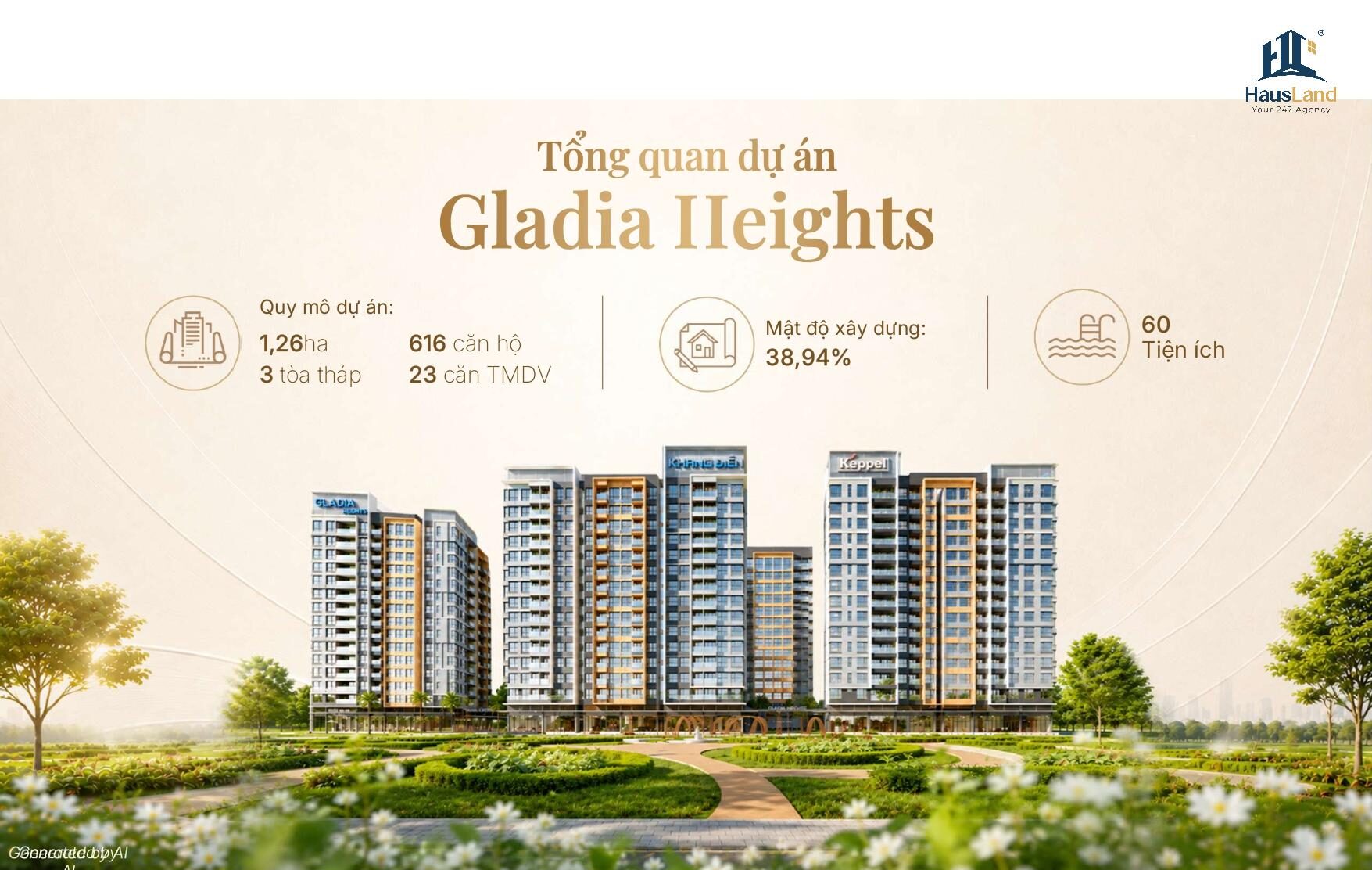 Gladia Heights chính thức triển khai giai đoạn 2 - Kiến tạo chuẩn sống tương lai 3 Tổng quan dự án Gladia Heights