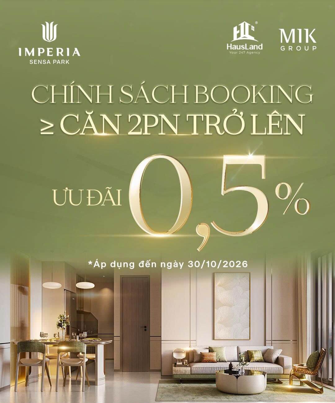 Chính sách Imperia Sensa Park "An cư – Sinh lời" | Giải pháp tài chính độc nhất tại Khu Đông 13 Ưu đãi dành riêng cho căn hộ từ 2PN trở lên